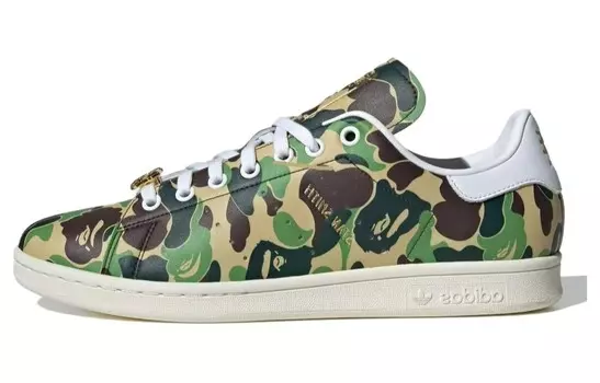 Кроссовки Adidas Stan Smith Bape ABC Camo Adidas Originals, цвет Green Camouflage