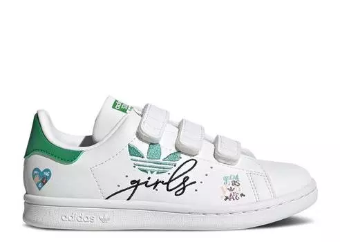 Кроссовки Adidas STAN SMITH LITTLE KID 'GIRL POWER', белый