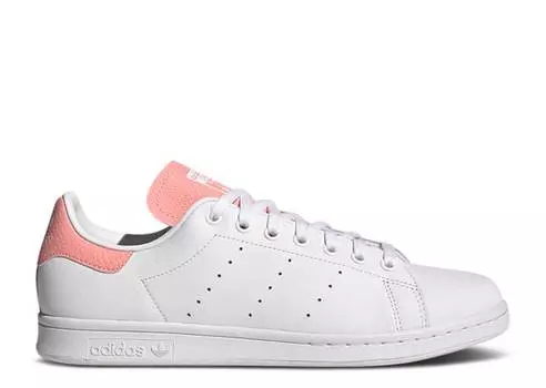 Кроссовки Adidas STAN SMITH 'SNAKESKIN - PINK SCARLET', белый