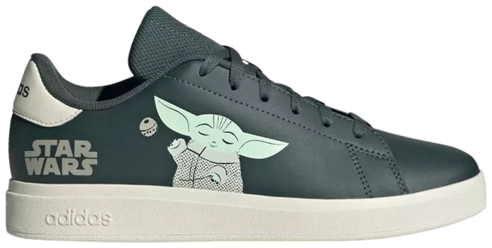 Кроссовки adidas Star Wars x Advantage J 'Grogu', зеленый