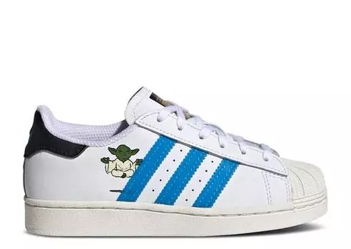 Кроссовки Adidas STAR WARS X SUPERSTAR LITTLE KID 'NEW HOBBIES', белый
