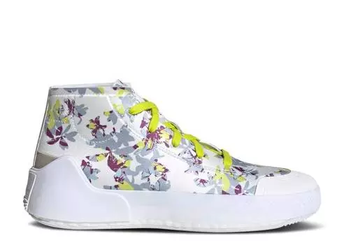 Кроссовки Adidas STELLA MCCARTNEY X WMNS TREINO MID 'FLORAL PRINT - WHITE ACID YELLOW', белый