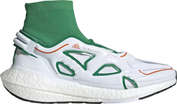 Кроссовки Adidas Stella McCartney x Wmns UltraBoost 22 'Green White', зеленый