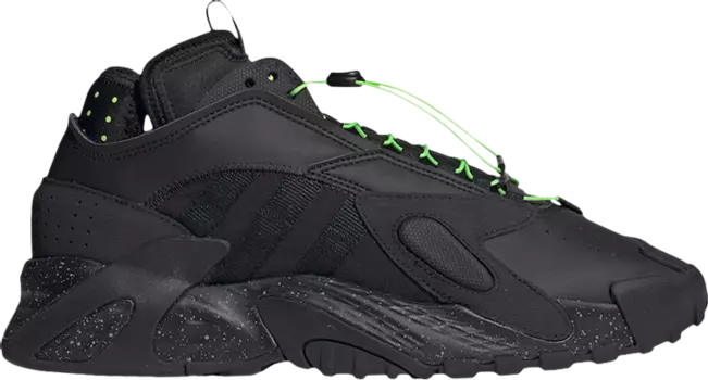 Кроссовки Adidas Streetball 'Black Solar Green', черный