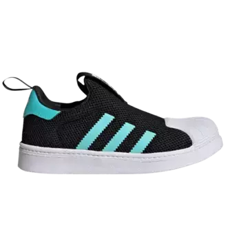 Кроссовки adidas Superstar 360 C Core Black Flash Aqua, черный