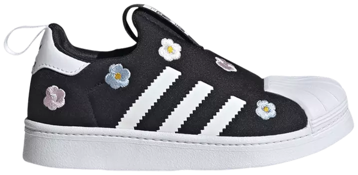 Кроссовки adidas Superstar 360 C 'Floral Embroidery - Black', черный