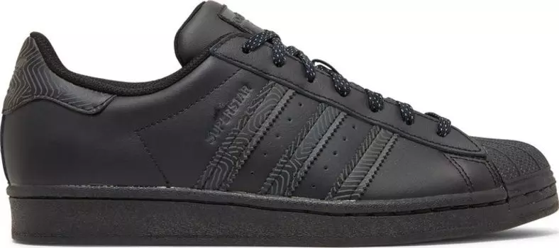 Кроссовки Adidas Superstar 'Black Reflective', черный