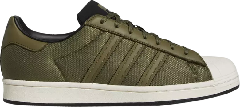 Кроссовки Adidas Superstar 'Focus Olive', зеленый