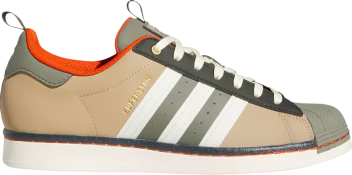 Кроссовки Adidas Superstar 'Hemp Cream', кремовый