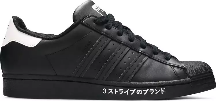 Кроссовки Adidas Superstar 'Japanese Side Print', черный