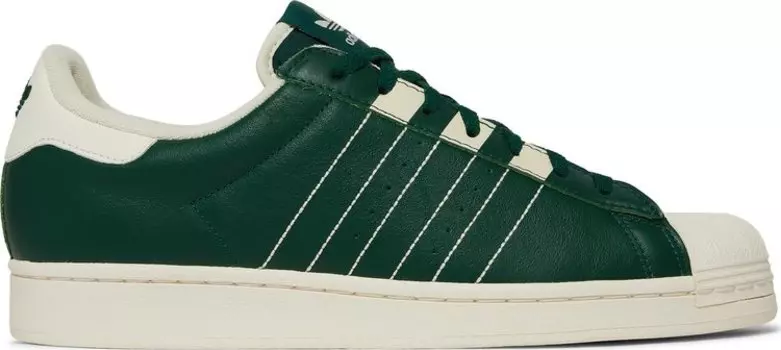 Кроссовки Adidas Superstar 'Team Dark Green', зеленый
