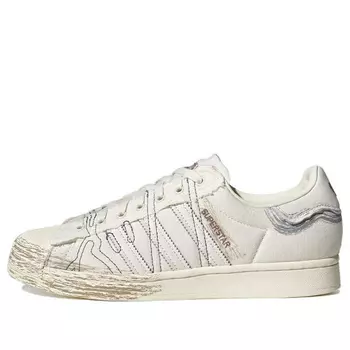Кроссовки Adidas Superstar 'Creamwhite Gray Brown', Белый