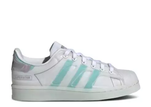 Кроссовки Adidas SUPERSTAR FUTURESHELL J 'WHITE ACID MINT', белый