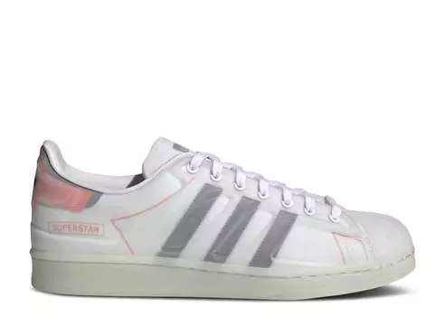 Кроссовки Adidas SUPERSTAR FUTURESHELL 'WHITE SEMI SOLAR RED', белый