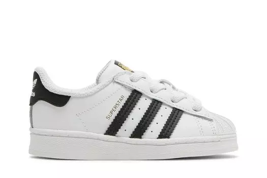 Кроссовки adidas Superstar Infant White Black, белый