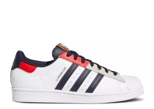 Кроссовки Adidas SUPERSTAR 'LEGEND INK RED', белый