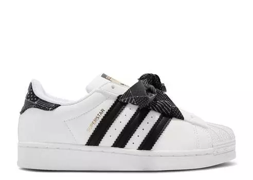 Кроссовки Adidas SUPERSTAR LITTLE KID 'POLKA-DOT SCARF', белый