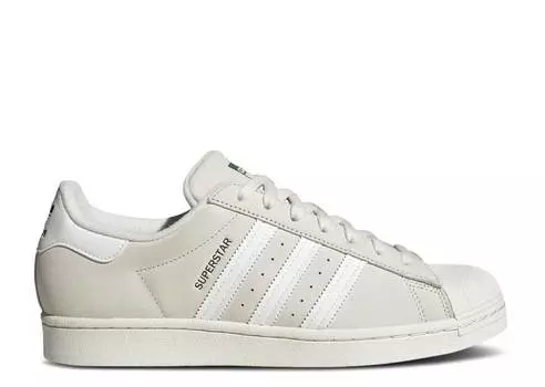 Кроссовки Adidas SUPERSTAR 'OFF WHITE DARK GREEN', белый