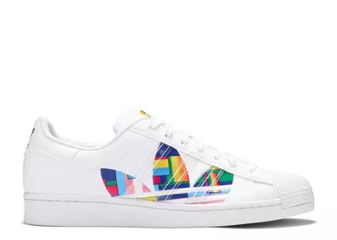 Кроссовки Adidas SUPERSTAR 'PRIDE', белый