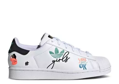 Кроссовки Adidas SUPERSTAR PURE J 'SELF LOVE', белый