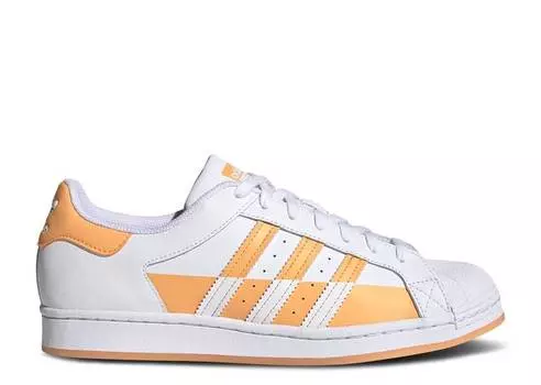 Кроссовки Adidas SUPERSTAR 'SPLIT - WHITE HAZY ORANGE', белый