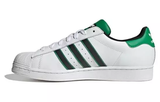 Кроссовки Adidas Superstar 'White Black Green' Adidas Originals