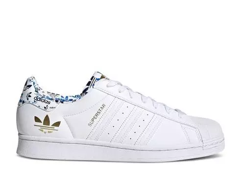 Кроссовки Adidas SUPERSTAR 'WHITE GOLD METALLIC', белый