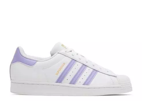 Кроссовки Adidas SUPERSTAR 'WHITE LIGHT PURPLE', белый