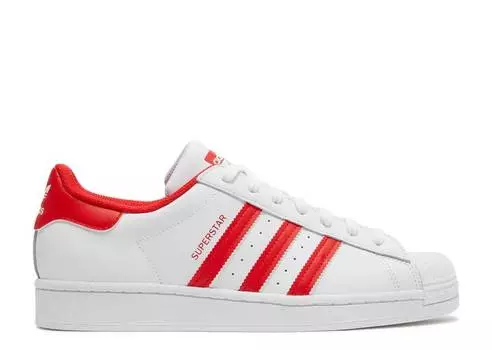 Кроссовки Adidas SUPERSTAR 'WHITE VIVID RED', белый