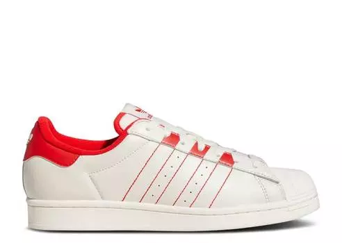 Кроссовки Adidas SUPERSTAR 'WHITE VIVID RED', белый