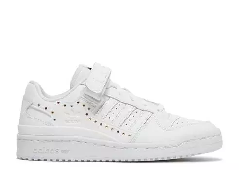 Кроссовки Adidas SWAROVSKI X WMNS FORUM LOW 'WHITE BLACK', белый