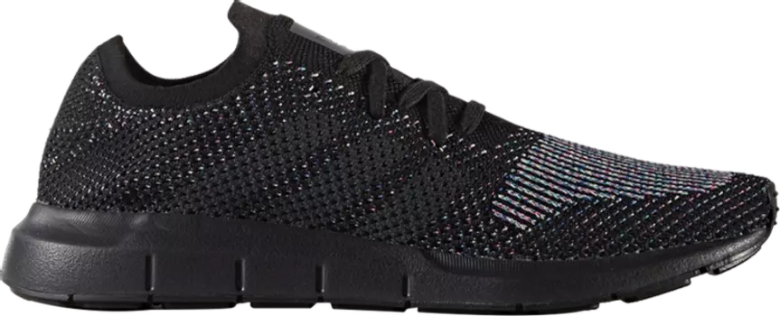 Кроссовки Adidas Swift Run Primeknit 'Black Multicolor', черный