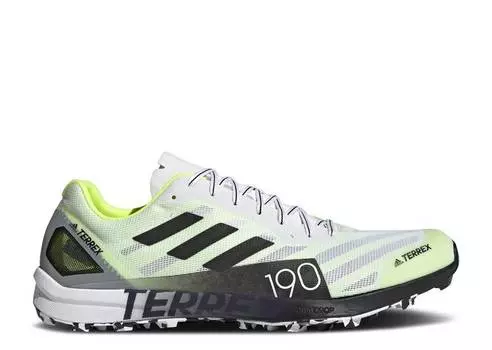 Кроссовки Adidas TERREX SPEED PRO TRAIL 'WHITE SOLAR YELLOW', белый