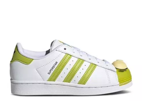 Кроссовки Adidas THE SIMPSONS X SUPERSTAR LITTLE KID 'KANG AND KODOS', белый