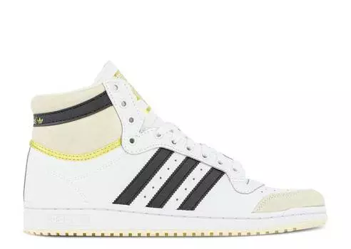Кроссовки Adidas TOP TEN HIGH 'WHITE BLACK GOLD', белый