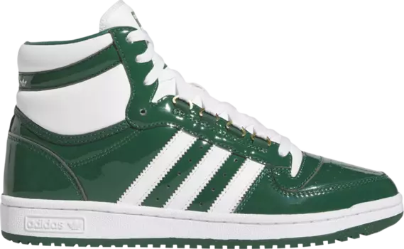 Кроссовки Adidas Top Ten RB 'Dark Green Patent', зеленый