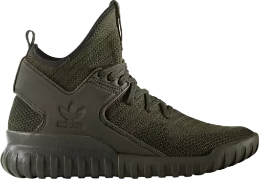 Кроссовки Adidas Tubular X Primeknit 'Night Cargo', зеленый