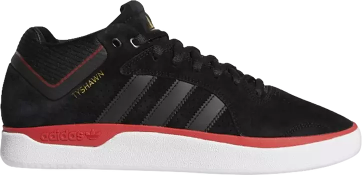 Кроссовки Adidas Tyshawn 'Black Scarlet', черный