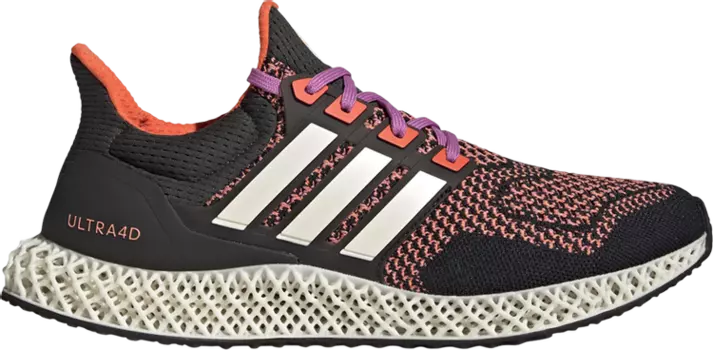 Кроссовки Adidas Ultra 4D 'Black Pulse Lilac', черный