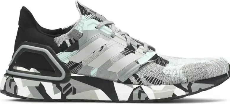 Кроссовки Adidas UltraBoost 20 'Geometric Pack - Black Frost Mint', черный