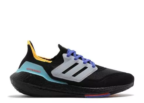 Кроссовки Adidas ULTRABOOST 21 'BLACK PULSE AQUA', черный