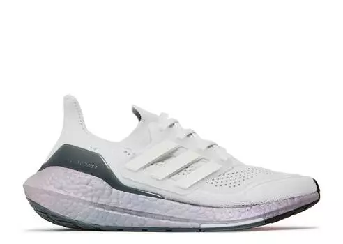 Кроссовки Adidas ULTRABOOST 21 J 'CRYSTAL WHITE SILVER', белый