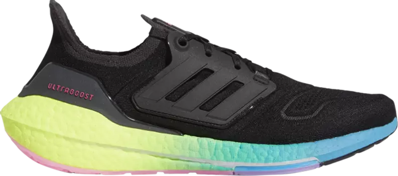 Кроссовки Adidas UltraBoost 22 'Black Multi Gradient', черный