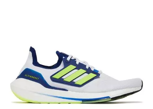Кроссовки Adidas ULTRABOOST 22 'WHITE SOLAR YELLOW BLUE', белый