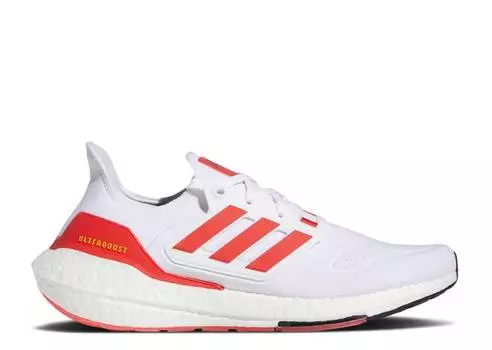 Кроссовки Adidas ULTRABOOST 22 'WHITE VIVID RED', белый