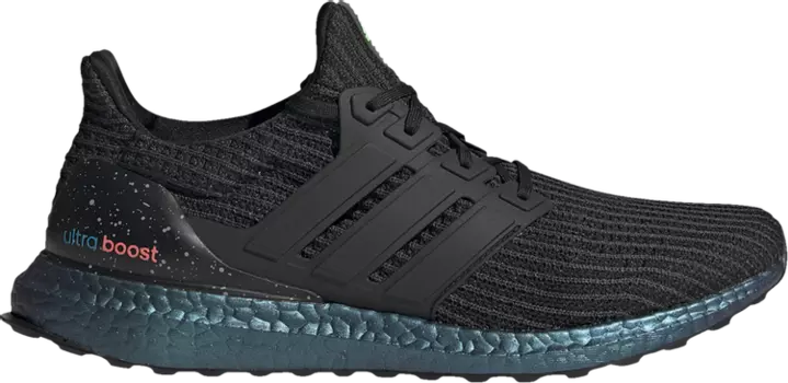 Кроссовки Adidas UltraBoost 'Black Green Zest', черный