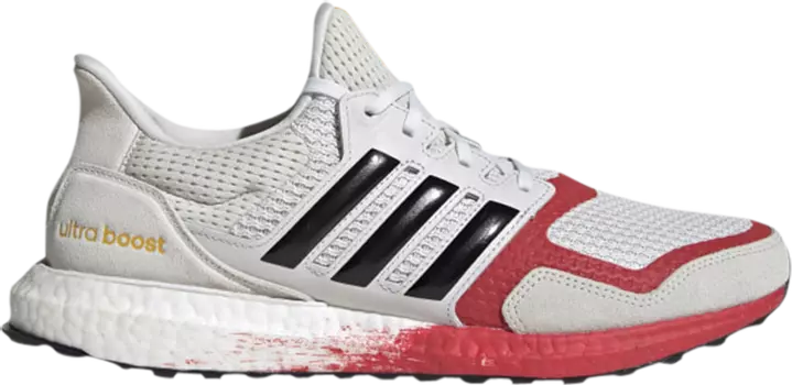 Кроссовки Adidas UltraBoost DNA 'Grey Lush Red', серый