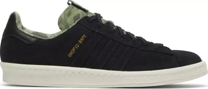 Кроссовки Adidas Undefeated x A Bathing Ape x Campus 80s 'Black', черный