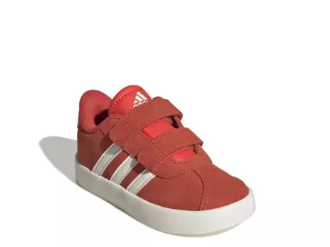 Кроссовки Adidas VL Court 3.0 — детские, красные