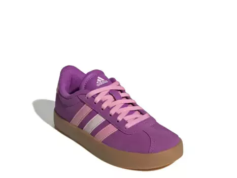Кроссовки Adidas VL Court 3.0 — детские, фиолетовые